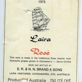 Laira Vineyards Label [n.d.]