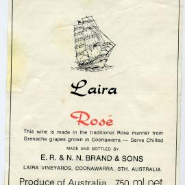 Laira Vineyards Label [n.d.]