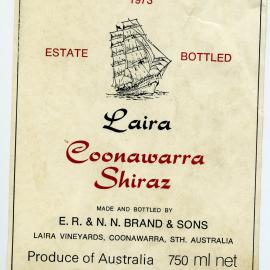 Laira Vineyards Label (1973)