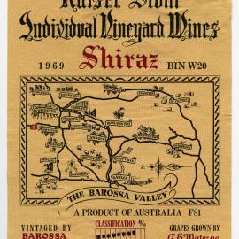 Kaiser Stuhl Wines Label (1969)