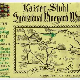 Kaiser Stuhl Wines Label (1967)