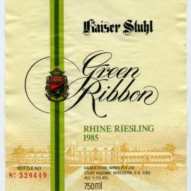 Kaiser Stuhl Wines Label (1985)