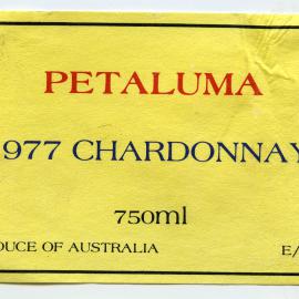 Petaluma Piccadilly S.A. Label (1977)