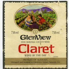 GlenView Wines Tanunda S.A. Label [n.d.]