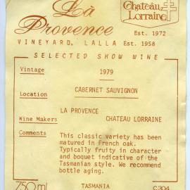 Chateau Lorraine  Label (1979)