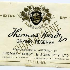 Thomas Hardy and Sons Pty. Ltd. Label [n.d.]