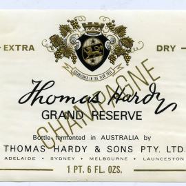 Thomas Hardy and Sons Pty. Ltd. Label [n.d.]