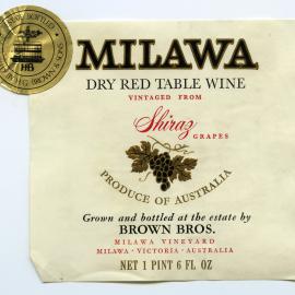 Milawa Vineyard Label [n.d.]