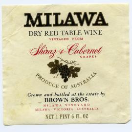 Milawa Vineyard Label [n.d.]