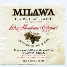 Milawa Vineyard Label [n.d.]
