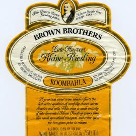 Milawa Vineyard Label [n.d.]