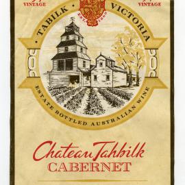 Chateau Tahbilk Label (1971)