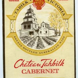 Chateau Tahbilk Label (1970)