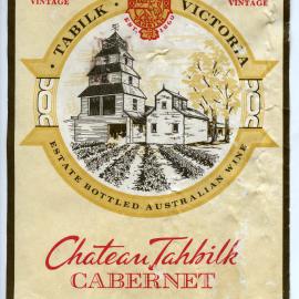 Chateau Tahbilk Label (1971)