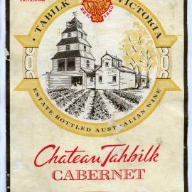 Chateau Tahbilk Label (1970)