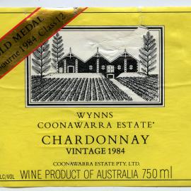 Wynns Coonawarra Estate Label (1984)