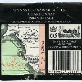 Wynns Coonawarra Estate Label (1984)