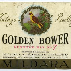 Mildara Wines Coonawarra Label [n.d.]