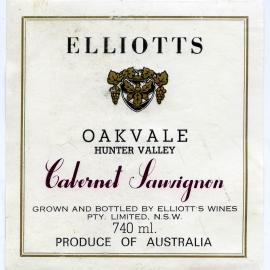 Elliott's Wines Label [n.d.]