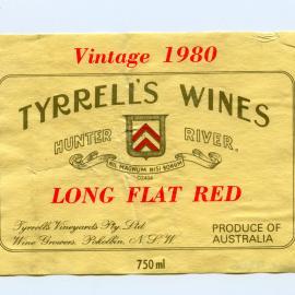 Tyrrell's Vineyards Label (1980)