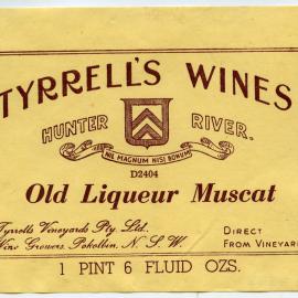 Tyrrell's Vineyards Label [n.d.]