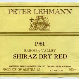 Peter Lehmann Estate Label (1981)