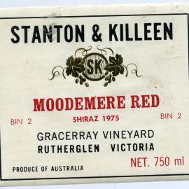 Stanton and Killeen Gracerray Vineyard Label (1975)