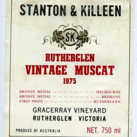 Stanton and Killeen Gracerray Vineyard Label (1975)