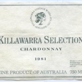 Killawarra Vintage Wines Label (1981)