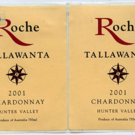 Roche Vineyards Label (2001)