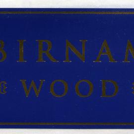 Birnam Wood Label [n.d.]