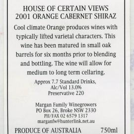 Margan Family Winegrowers Label (2001)