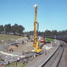 Work on the bridge at Allendale for the relief road.