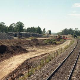 Work on the relief line at Minimbah, NSW
