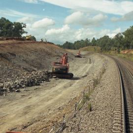 Work on the relief road near Minimbah, NSW