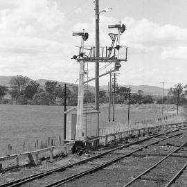 Starting signals out of sidings at St Heliers, NSW