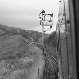 Approaching the up home signal at Ardglen, NSW