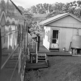 Changing the staff at Pangella, NSW.