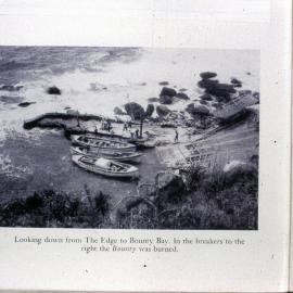 Looking down from The Edge to Bounty Bay, Pitcairn Island