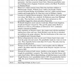 Summary: Len Drayton (1905-1982) - Winegrower. Part 1/2. Recorded 14 May 1979