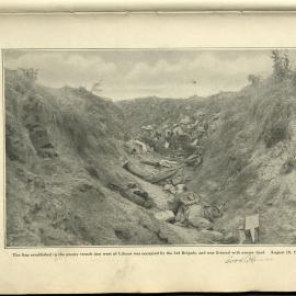 Trench west of Lihons occupied by 3rd Brigade