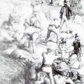 Workers, colonial ironworks, Victoria