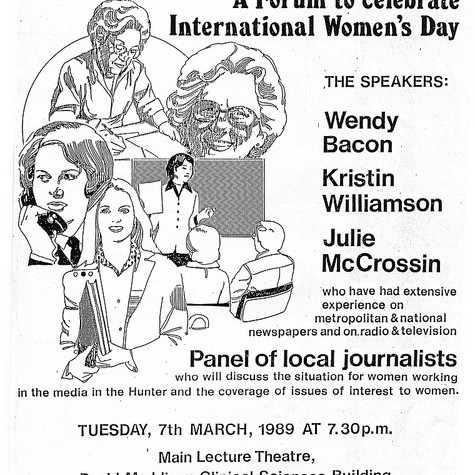 Women and the Media forum, 7 March 1989