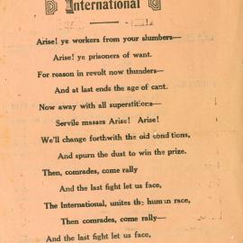 The International - Flyer for the Communist Party - p. 1