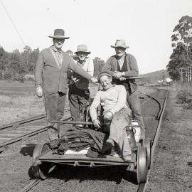 Fettlers at Doghole, on the Richmond Vale Railway, 10 July 1970