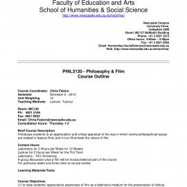PHIL3120 Course Outline, Semester 2, 2010
