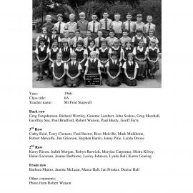 Lambton Public School, Class 6A, 1966