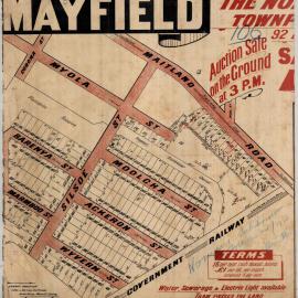 Mayfield,  the [Nonmus Town-Planning Subdivision], [24 January 1920].
