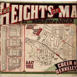 The Heights of Mayfield, 22 March 1924.