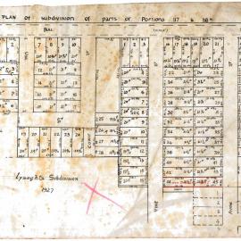 Lysaghts Subdivision, Mayfield, 1927.